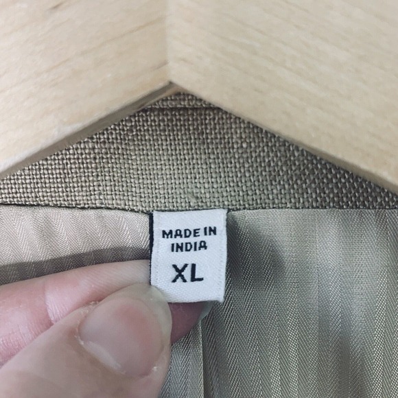 Murano Baird McNutt Linen Sport Coat Mens Size XL Camel Tan Surgeons Cuffs $295 - Picture 4 of 11